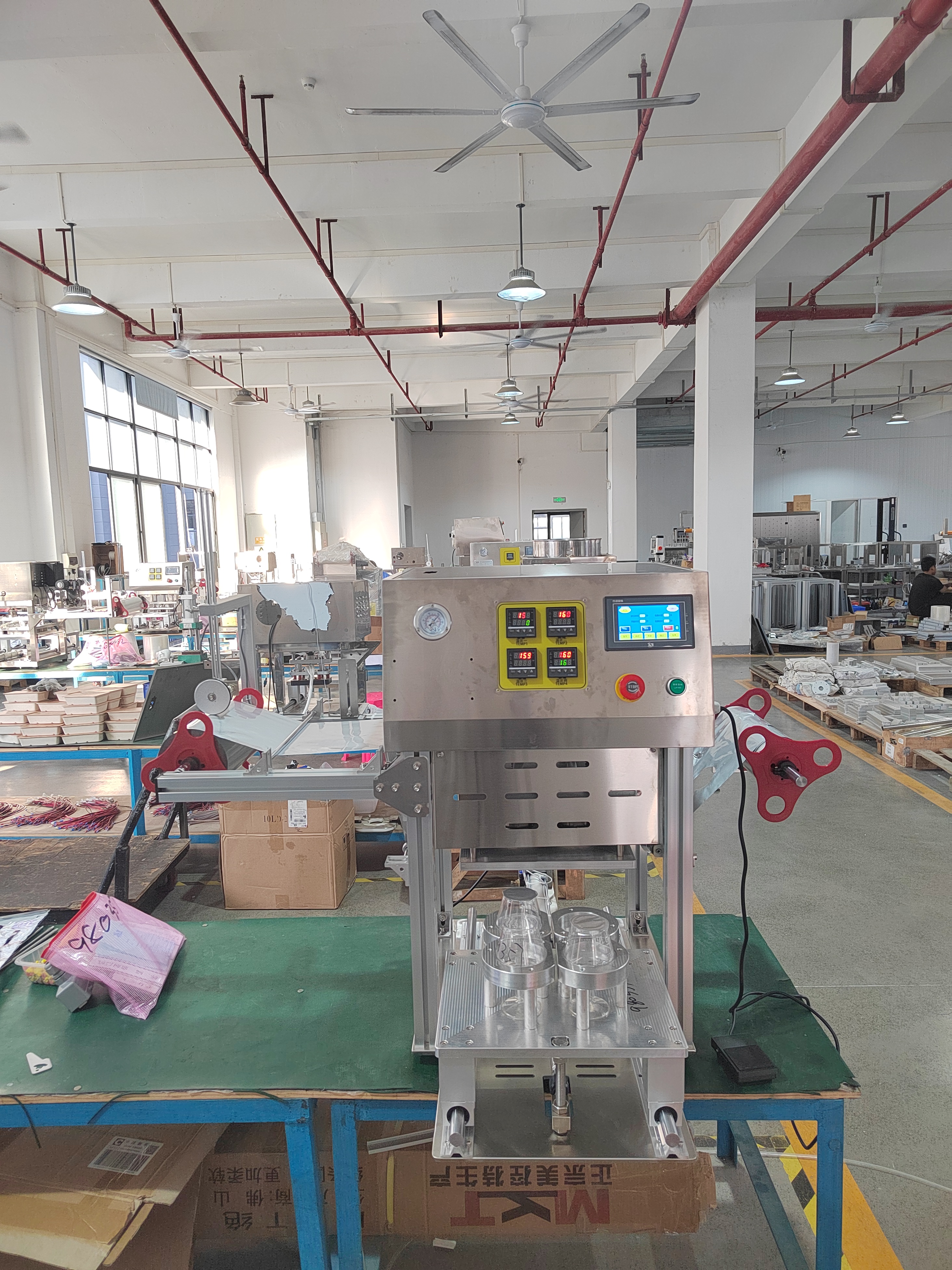 Desktop Cup Sealing Machine Fully Automatic Space Saving Customized Sealing Diameter 2
